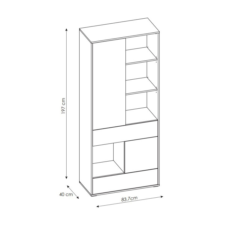 Wade Logan Madaket 197cm H X 84cm W Kids Wayfair.co.uk